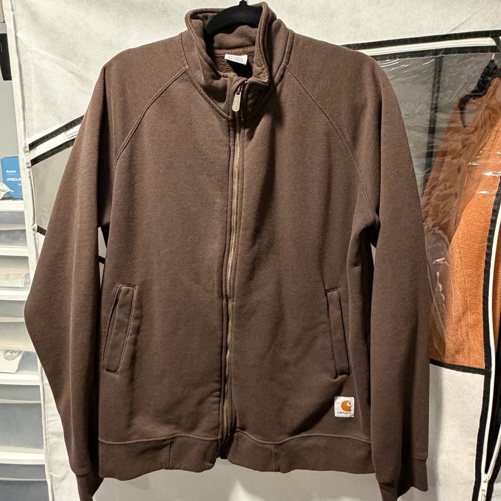 Carhartt Men's Chocolate Zip-Up Sweater